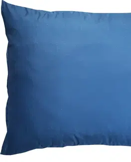 Dekorační polštáře Dekorační povlak na polštář modrý s krajkou