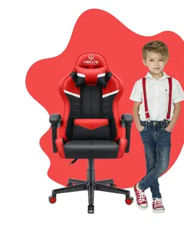 Herní křesla Dětská hrací židle HC - 1004 červená