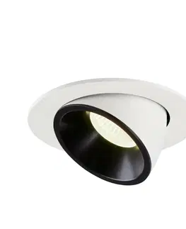 LED podhledová svítidla SLV BIG WHITE NUMINOS GIMBLE L zápustné stropní svítidlo bílé/černé 4000 K 55° 1006026