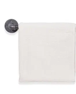 Koupelnový nábytek Kalune Design Nástěnný věšák na ručníky BORURAF 47 cm černý
