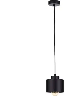 Svítidla Keter Lighting Lustr na lanku SIMPLY BLACK 1xE27/60W/230V 