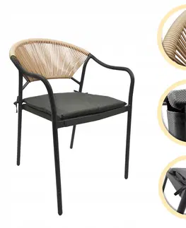 Zahradní židle a křesla Kontrast Zahradní židle Porto antracit