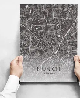 Moderní obrazy Sada obrazů - Map of Munich