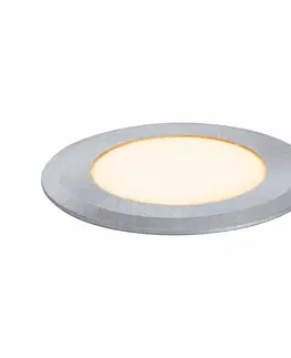 Nájezdová a pochozí svítidla PAULMANN LED zemní svítidlo zlaté světlo neláká hmyz IP67 kruhové 50mm 2200K 2,2W 230V hliník umělá hmota/kov