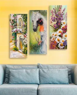 Obrazy Wallity Sada obrazů WOMAN AND NATURE 70 x 50 cm 3 kusy