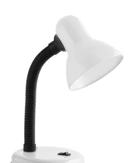 Stolní lampy Stolní lampa GTV LB-RIOE27-10 Rio bílá