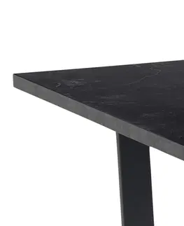 Jídelní stoly Actona Jídelní stůl Amble 160x90 cm černý mramor