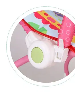 Hračky Dětské houpací křeslo ECOTOYS v růžové barvě 3v1