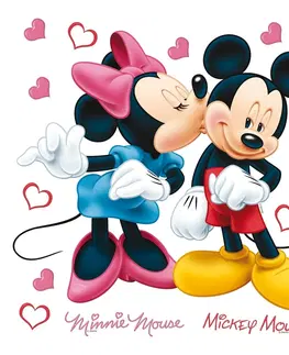 Samolepky na zeď Samolepicí dekorace Minnie a Mickey, 30 x 30 cm