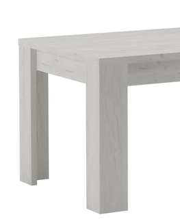 Jídelní stoly Jídelní stůl rozkládací SWED 160, jasan bílý