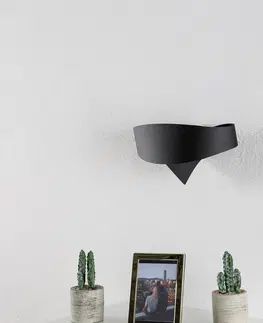 Nástěnná svítidla Selène Černé designové nástěnné svítidlo Scudo
