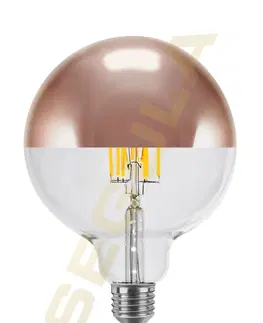 LED žárovky Segula 55492 LED koule 125 zrcadlový vrchlík měď E27 6,5 W (45 W) 550 Lm 2.700 K