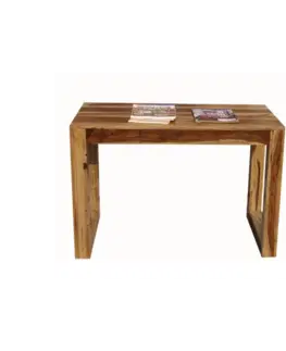 Psací stoly Psací stůl Tara 130x76x70 z indického masivu palisandr / sheesham
