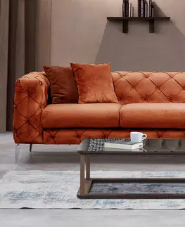 Pohovky a gauče Pohovka COMO trojmístná oranžová