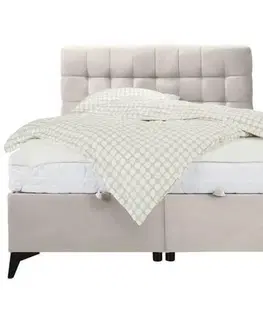 Manželské postele Kontinentální postel Magic, 140x200cm,béžová