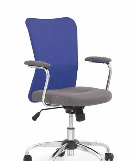 Kancelářské židle HALMAR Studentská židle Nady šedá/modrá