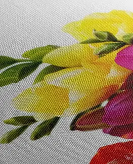 Obrazy květů Obraz kytice barevných frézií