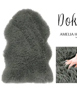 Koberce a koberečky AmeliaHome Koberec Dokka tmavě šedý, velikost s75x150