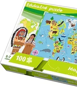 Hračky puzzle TREFL - Edukační Puzzle Mapa světa 100