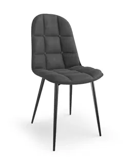 Židle HALMAR Designová židle Brenna šedá