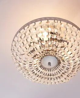 Stropní svítidla Lindby Jiskřivé křišťálové stropní světlo Mondrian