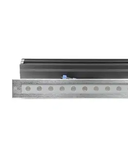 Nájezdová a pochozí svítidla Light Impressions Deko-Light zemní svítidlo Line V RGB 24V DC 21,60 W 340 lm 549 mm stříbrná 730437