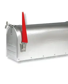 Volně stojící poštovní schránky Burgwächter U.S. Mailbox s otočným praporkem, hliník