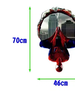 Pohádkové postavičky Nálepka na zeď Spiderman 3D 46x70cm
