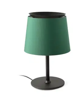Designové stolní lampy FARO SAVOY černá/zelená stolní lampa