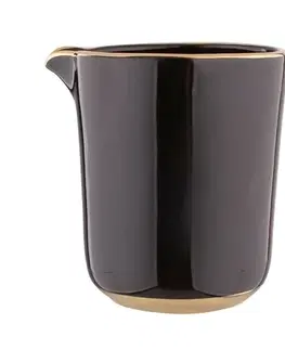 Příslušenství pro přípravu čaje a kávy Altom Porcelánová mlékovka Palazzo milk 250 ml, černá
