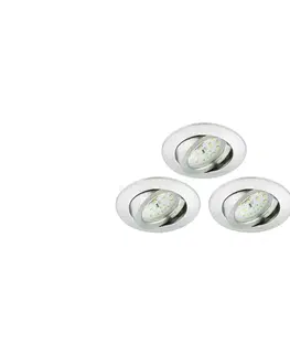 Svítidla Briloner Briloner 8312-039 - SADA 3x LED Koupelnové podhledové svítidlo LED/5W/230V IP23 