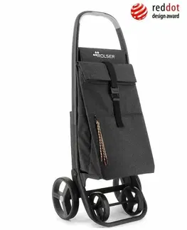 Nákupní tašky a košíky Rolser Nákupní taška na kolečkách Clec Termo Eco 8 Plus Carbon, černá
