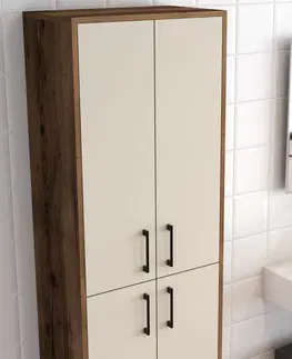 Koupelnový nábytek Hanah Home Koupelnová skříňka Berlin A 60 cm hnědá/béžová