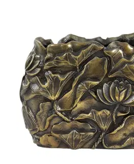 Dekorativní vázy Bronzová antik kovová váza Palesa antique bronze M - 35*6*25 cm Light & Living 5818818