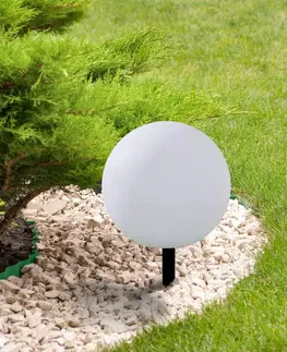 Solární světla Lindby Dekorativní solární LED svítidlo ve tvaru koule