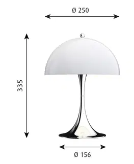 Stolní lampy Louis Poulsen Louis Poulsen Panthella Mini LED stolní lampa opál
