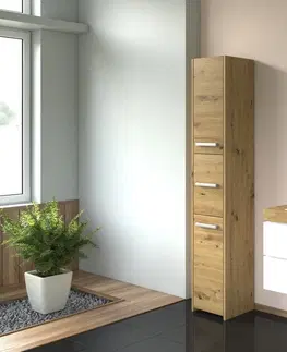 Koupelnový nábytek TP Living Koupelnová skříňka Magnolie hnědá