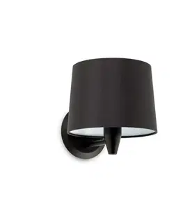 Nástěnná svítidla s látkovým stínítkem FARO CONGA nástěnná lampa, černá