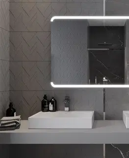Koupelnová zrcadla MEXEN Nida zrcadlo s osvětlením 120 x 80 cm, LED 600 9806-120-080-611-00