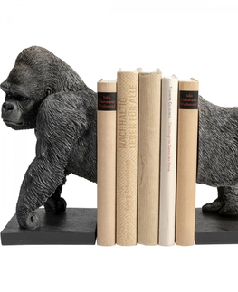 Sošky opic KARE Design Zarážka na knihy Gorila (set 2 kusů)