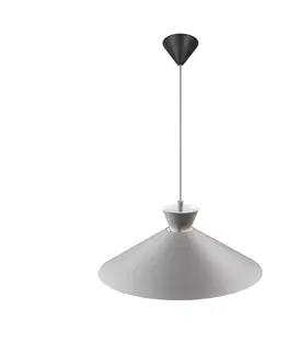Závěsná světla Nordlux Závěsné svítidlo s kovovým stínidlem, šedé, Ø 45 cm
