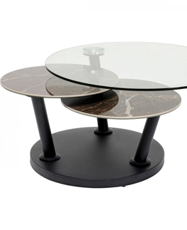 Konferenční stolky KARE Design Konferenční stolek Avignon - rozkládací, 80cm(+124cm)x80cm