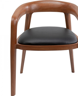 Jídelní židle KARE Design Dřevěná polstrovaná jídelní židle Valencia