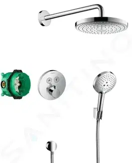 Sprchy a sprchové panely HANSGROHE Raindance Select S Sprchový set 240 s termostatem ShowerSelect S, 2 proudy, chrom 27297000