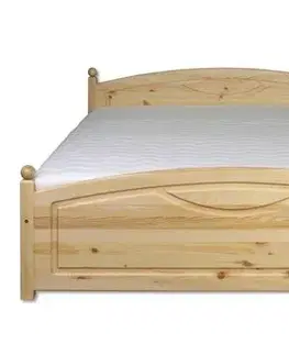 Postele Manželská posteľ - masív LK103 | 120cm borovica Moření: Borovice