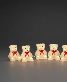 Venkovní dekorativní svítidla Konstsmide Season LED světelná figurka medvídek, 5ks jako řetěz
