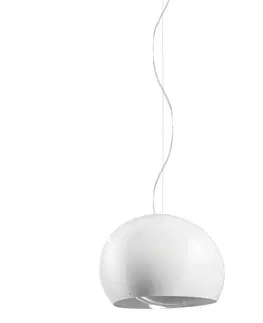 Závěsná světla Vistosi Závěsné světlo Surface Ø 27 cm E27 bílá/ocel šedá
