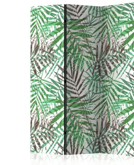 Paravány Paraván Wild Leaves Dekorhome 135x172 cm (3-dílný)