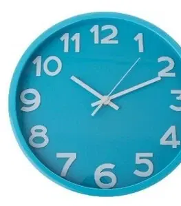 Hodiny Nástěnné hodiny City blue, pr. 30,5 cm, plast