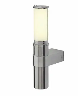 Moderní venkovní nástěnná svítidla SLV BIG WHITE BIG NAILS, venkovní nástěnné svítidlo, TC-(D,H,T,Q)SE, IP44, nerezová ocel 304, max. 15 W 229182
